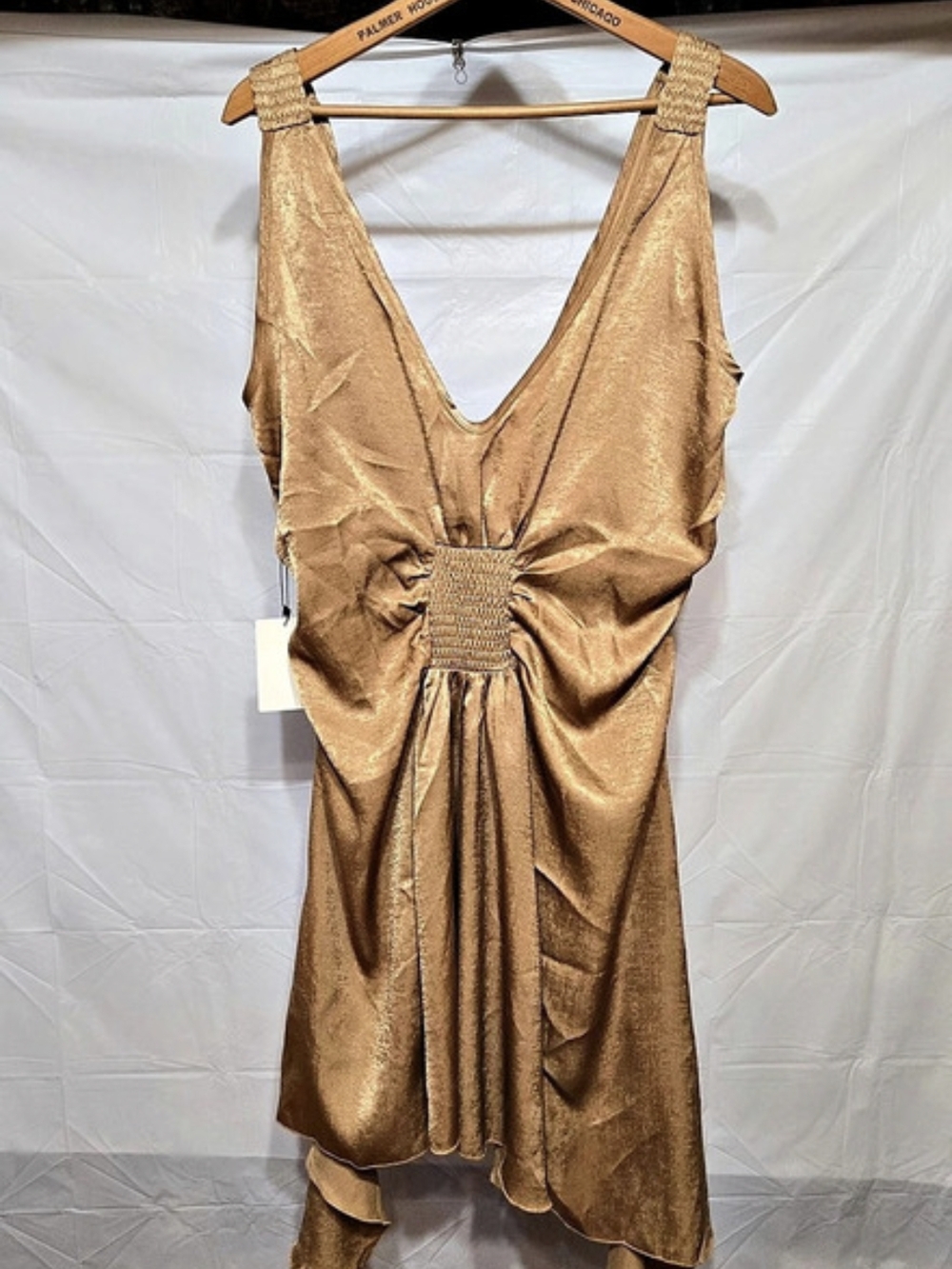 Joyfolie HIDI, High Low Dress in Camel Size L NWT